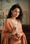 Rust Orange Colour Luxuria Vol 1 By Beriston Sharara Suit BS105
